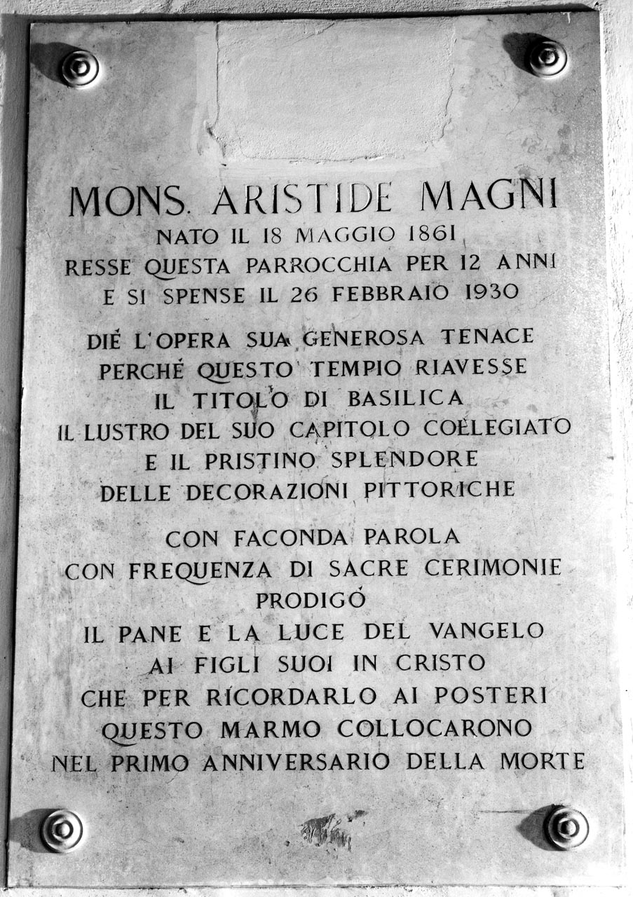 lapide - bottega bolognese (prima metà sec. XX)