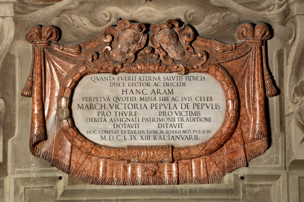 lapide - bottega bolognese (metà sec. XVII)