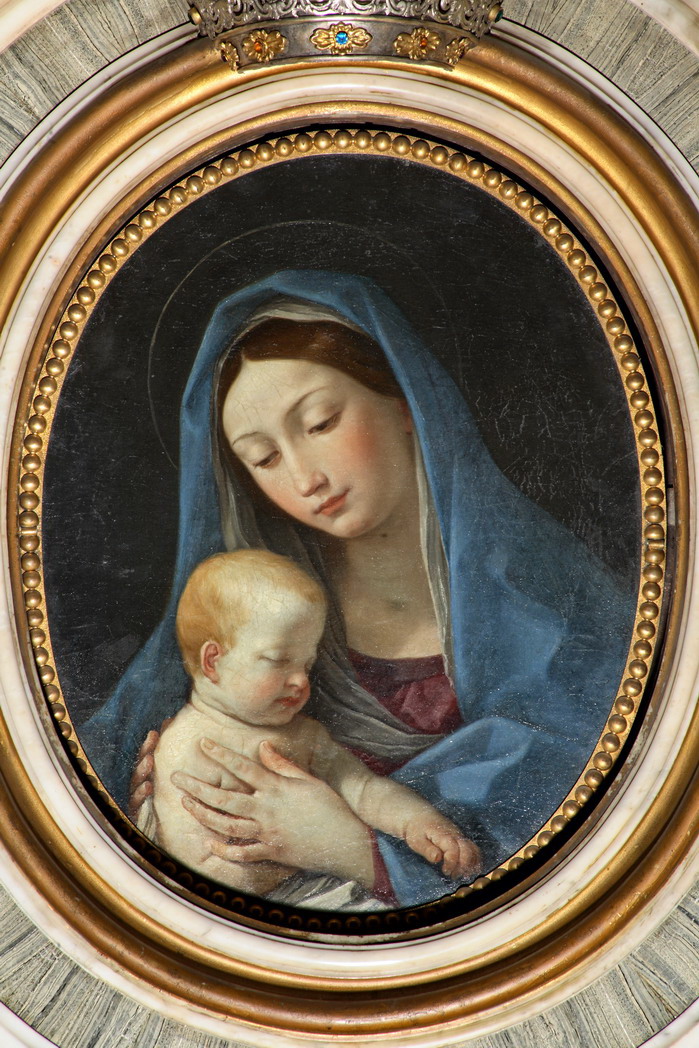 Madonna del Suffragio, Madonna con Gesù Bambino (dipinto) di Reni Guido (prima metà sec. XVII)