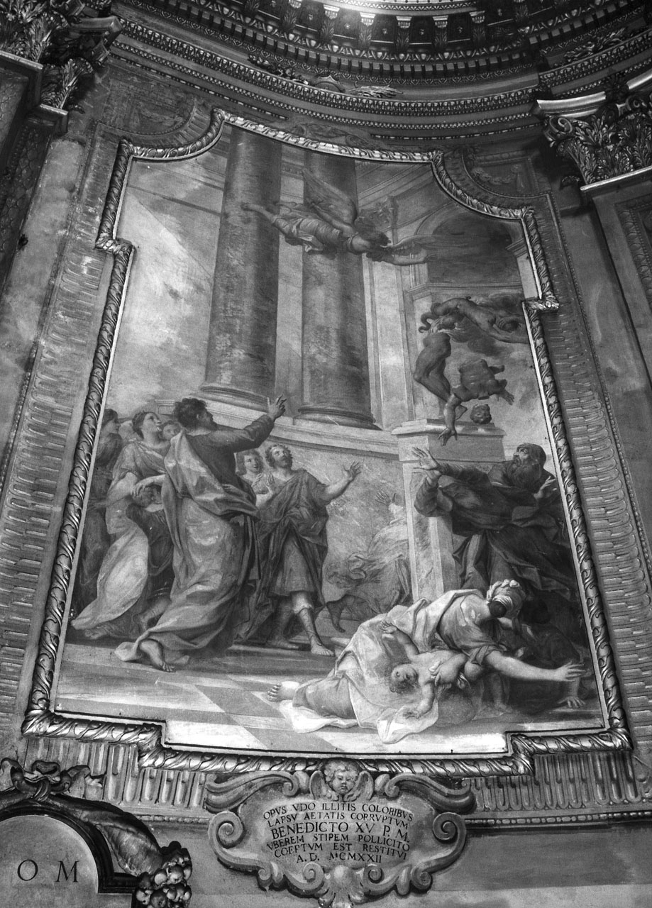 San Bartolomeo distrugge gli idoli (dipinto) di Franceschini Marcantonio, Quaini Luigi (fine sec. XVII)