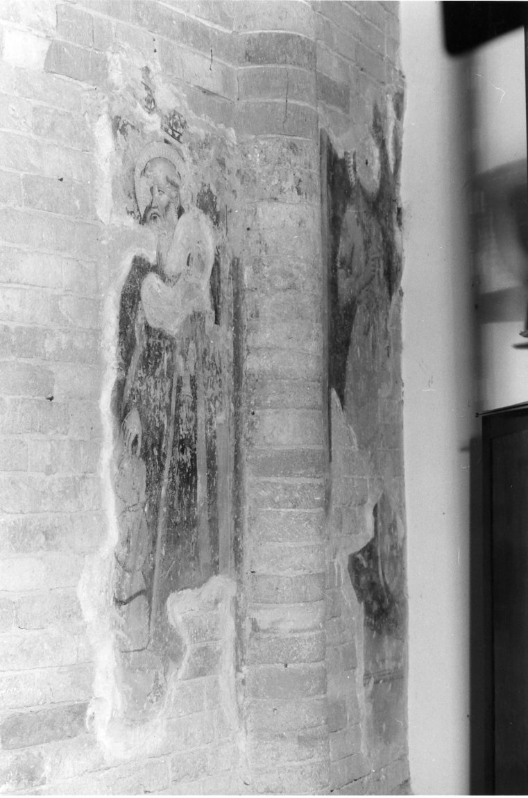 Sant'Antonio abate e un devoto (dipinto) - ambito bolognese (sec. XIV)