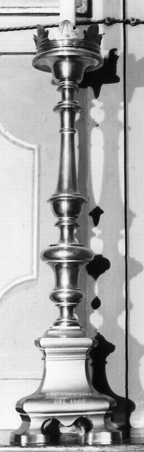 candeliere, serie - manifattura emiliana (sec. XIX)