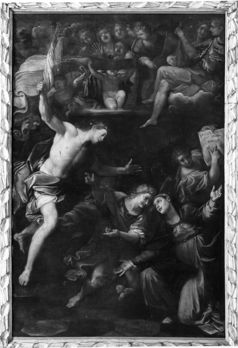 apparizione di Cristo risorto alla Madonna (dipinto) di Albani Francesco (prima metà sec. XVII)