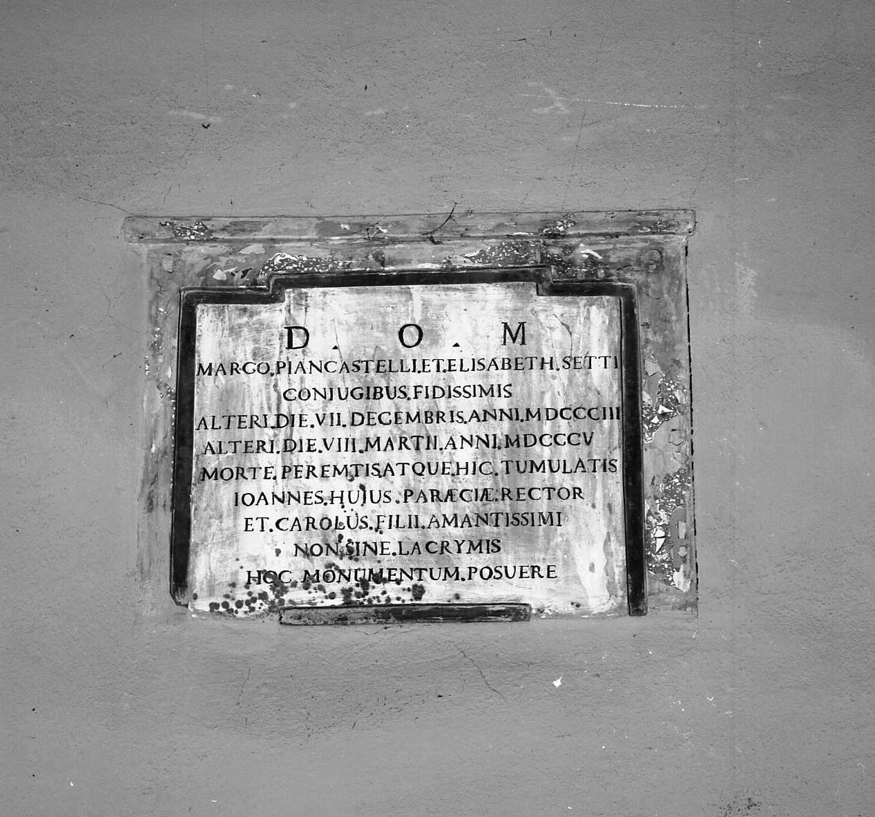 lapide - bottega emiliano-romagnola (sec. XIX)