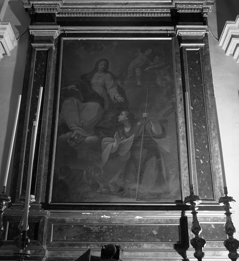 apparizione della Madonna a San Giacomo (dipinto) di Bartolini Giuseppe Maria (prima metà sec. XVIII)