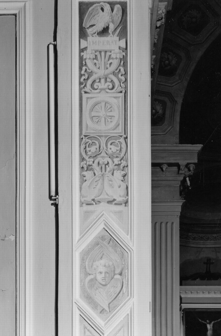 motivi decorativi vegetali e animali (decorazione pittorica) - ambito emiliano (sec. XIX)