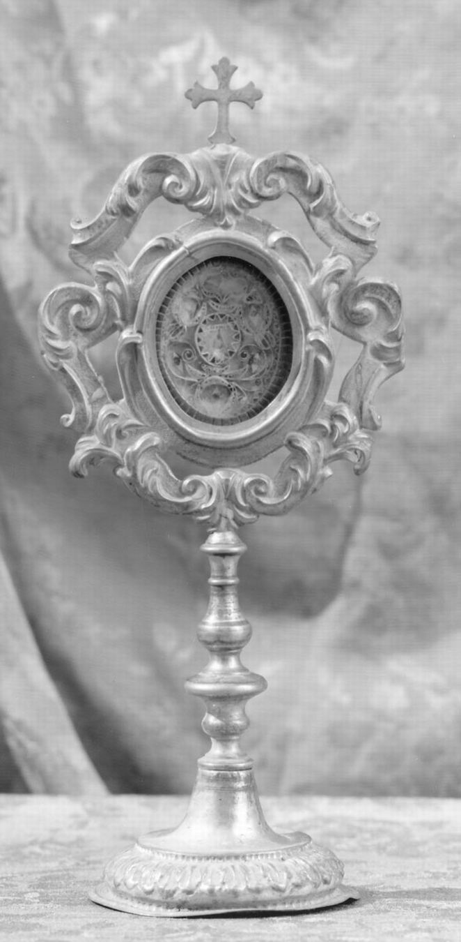 reliquiario - a ostensorio - manifattura emiliana (secc. XVIII/ XIX)