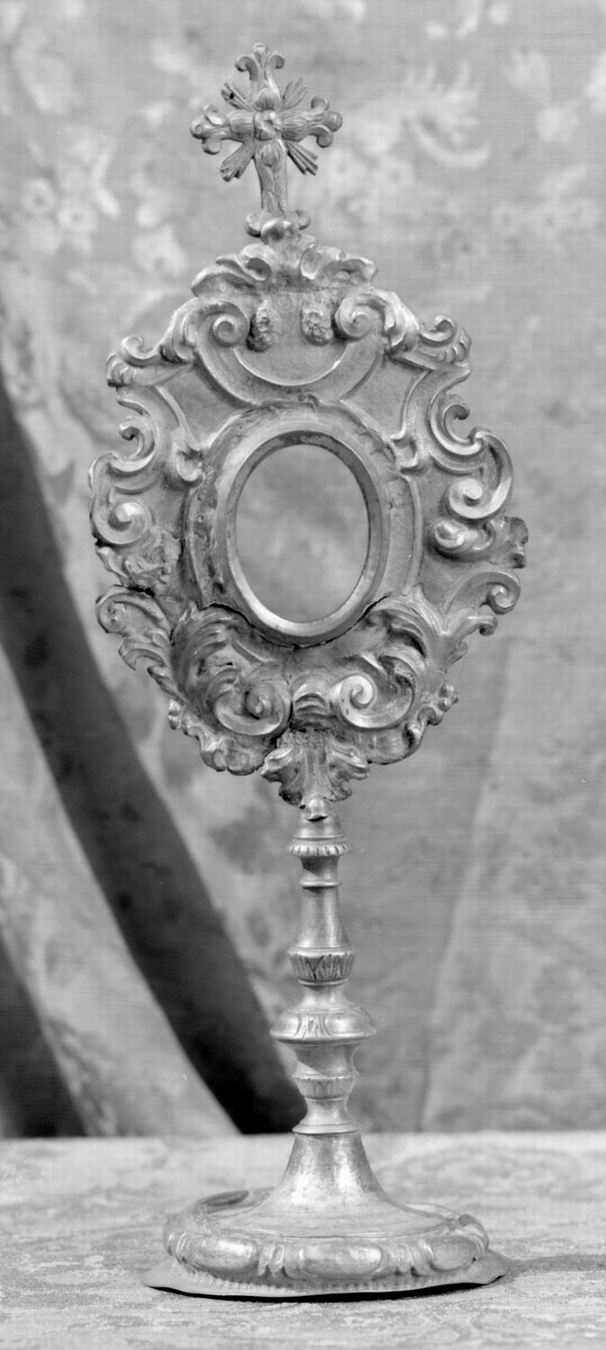 reliquiario - a ostensorio - manifattura emiliana (secc. XVIII/ XIX)