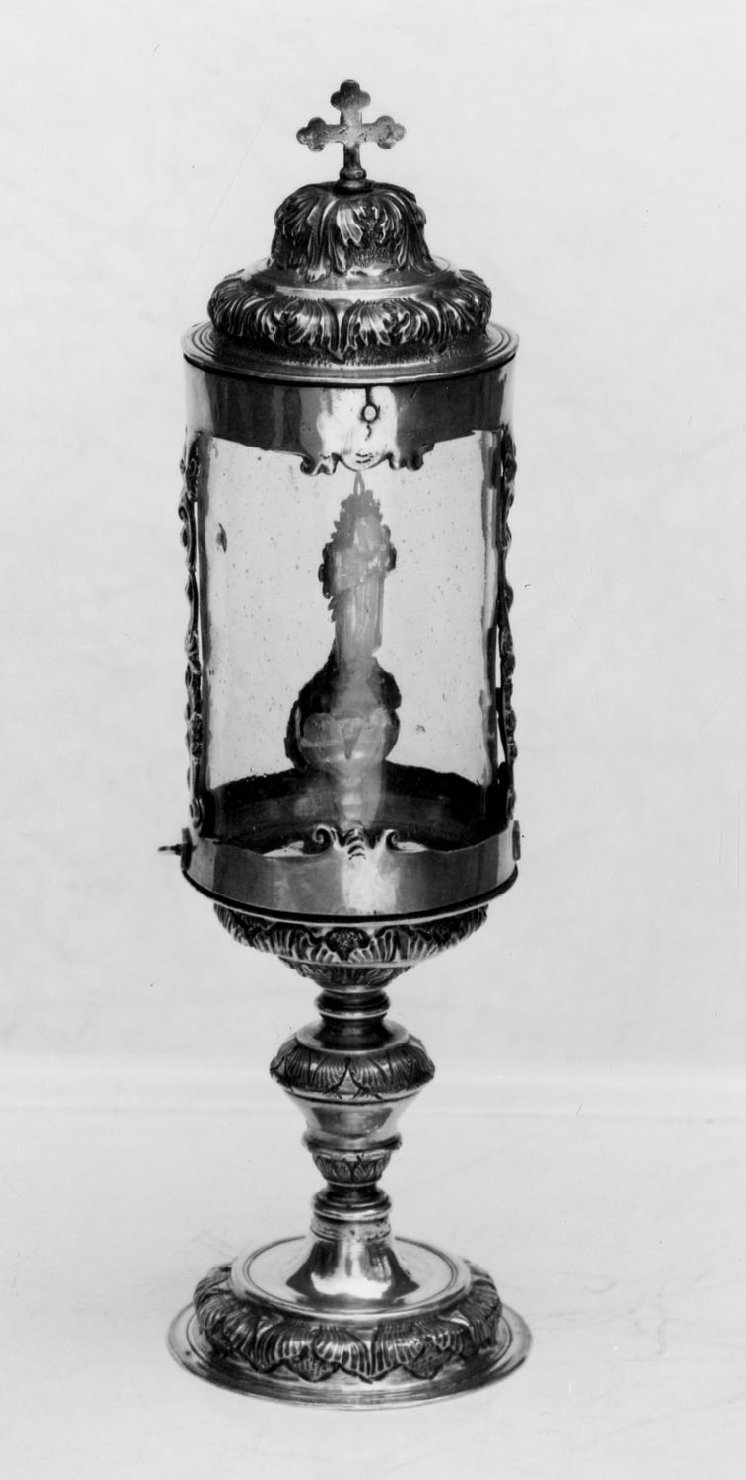 reliquiario - a ostensorio - manifattura emiliana (prima metà sec. XVIII)