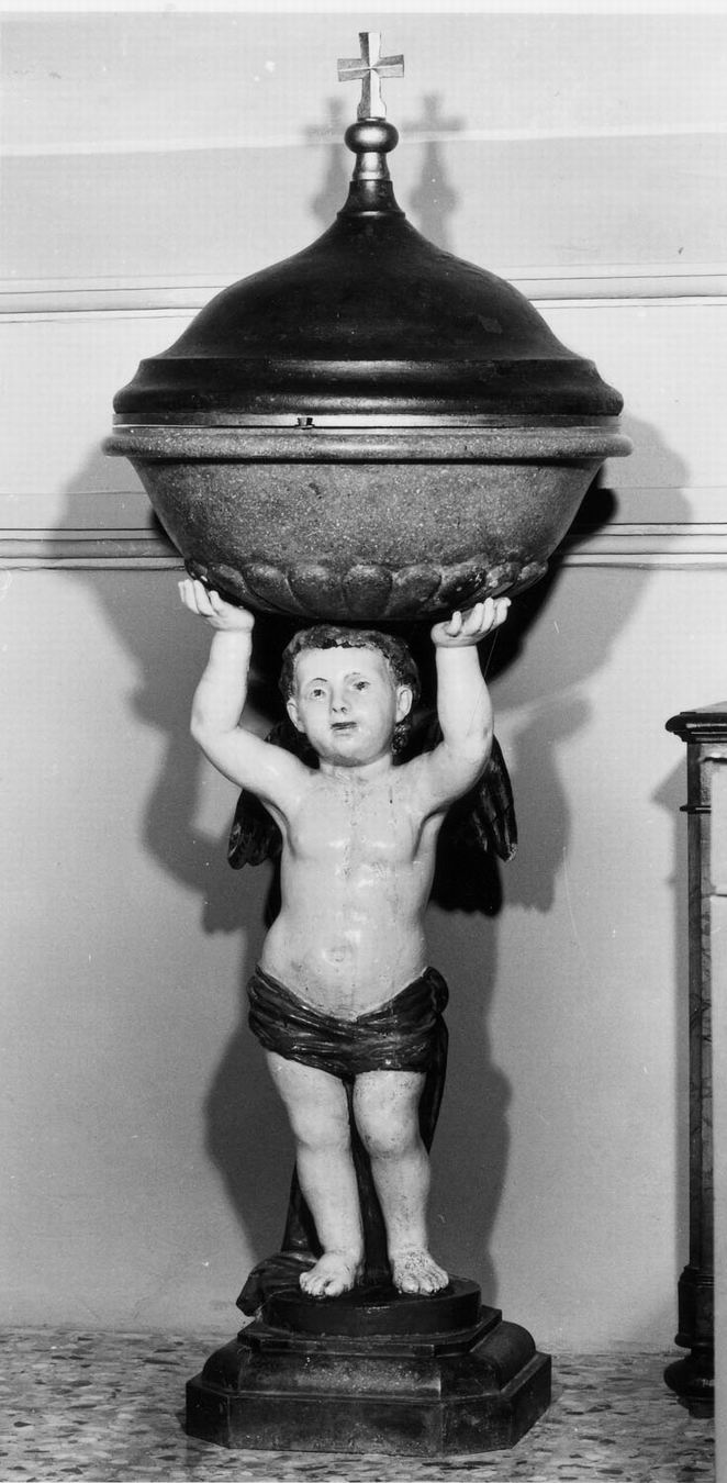 fonte battesimale - manifattura emiliana (fine sec. XIX)