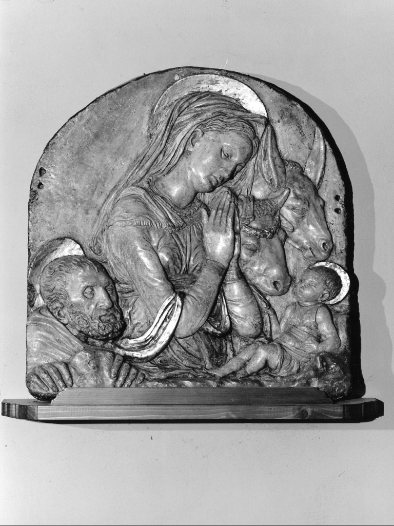 natività di Gesù (rilievo) - ambito toscano (inizio sec. XVI)