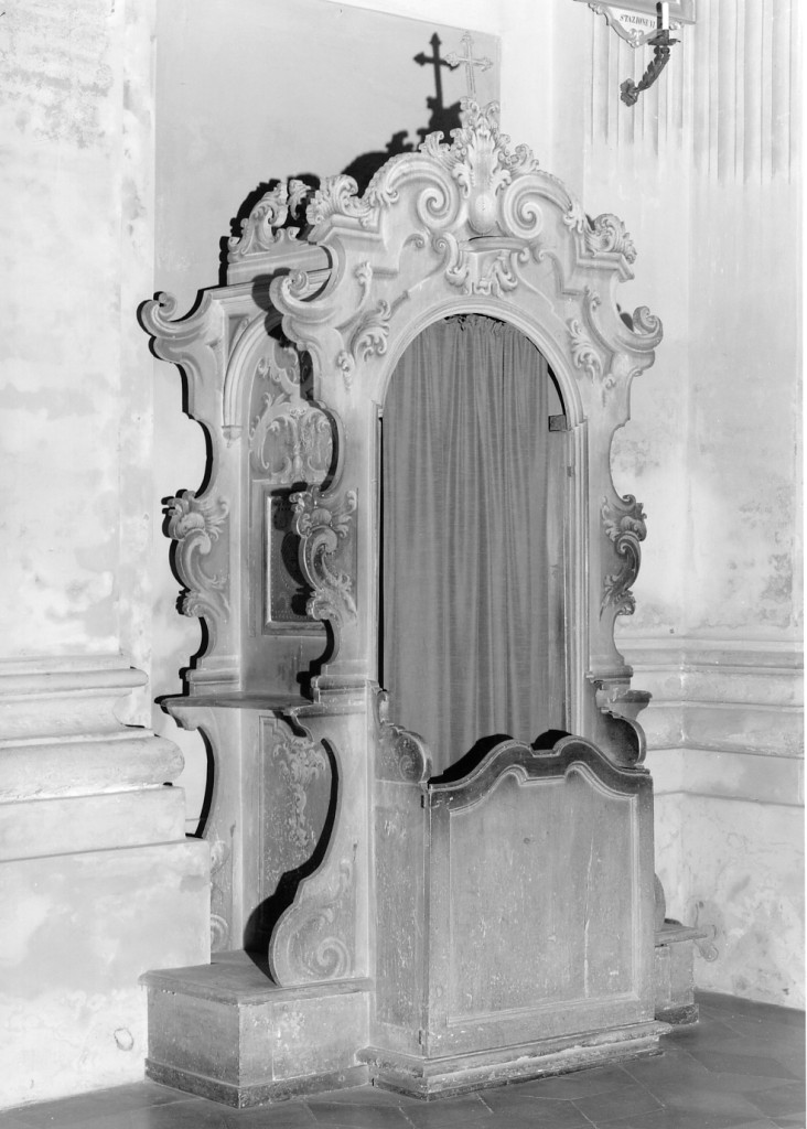 confessionale, serie - manifattura emiliana (sec. XVIII)
