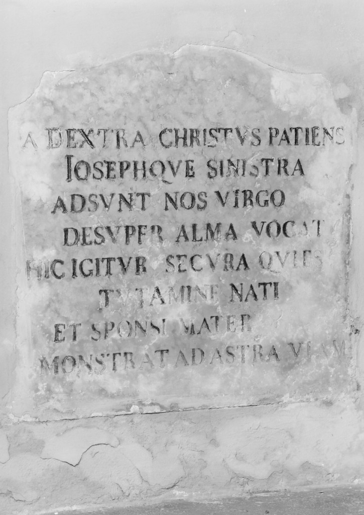 lapide tombale - manifattura emiliana (sec. XVIII)