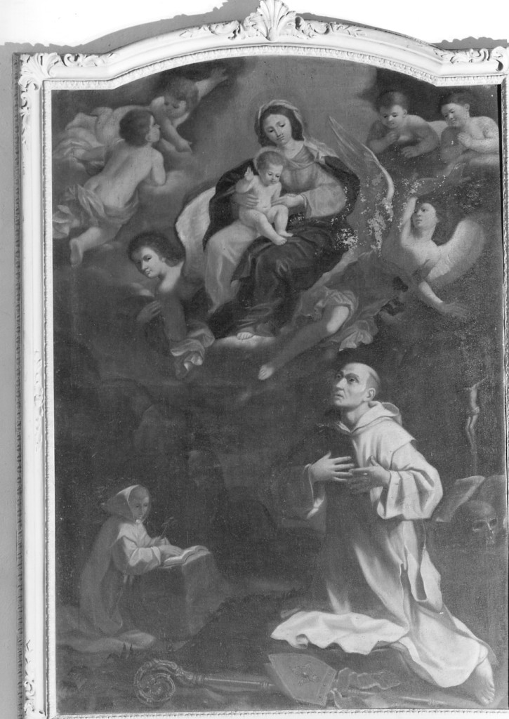 Madonna con Bambino in cielo (dipinto) - ambito emiliano (prima metà sec. XIX)