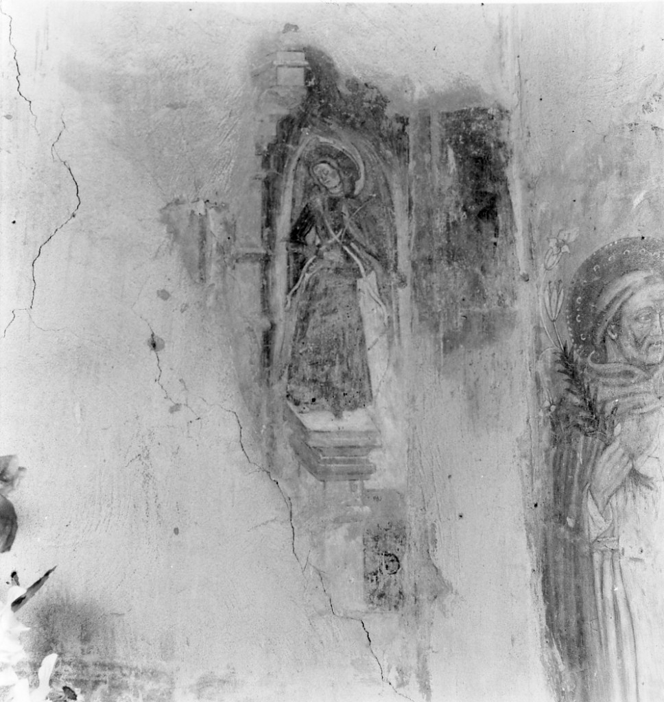 angelo musicante (dipinto, elemento d'insieme) - ambito emiliano (secc. XV/ XVI)