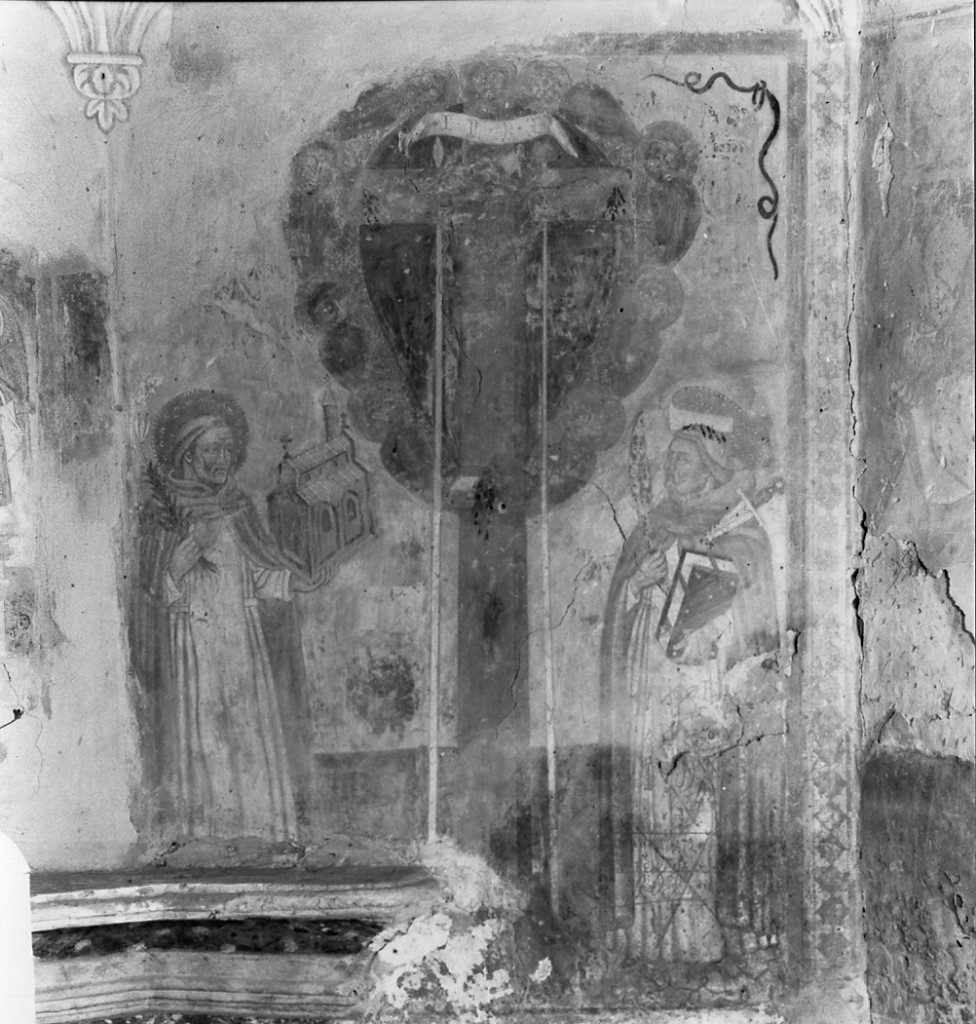 adorazione della croce (dipinto, elemento d'insieme) - ambito emiliano (secc. XV/ XVI)