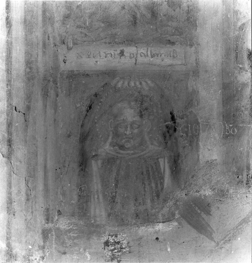 Santo (dipinto, elemento d'insieme) - ambito emiliano (secc. XV/ XVI)