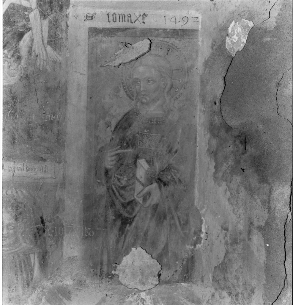 San Tommaso (dipinto, elemento d'insieme) - ambito emiliano (sec. XV)