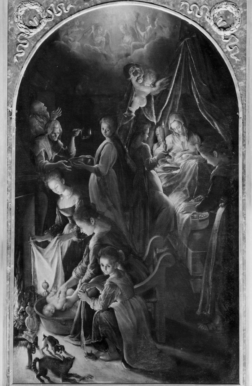 Natività di Maria (dipinto, opera isolata) di Fontana Lavinia (ultimo quarto sec. XVI)