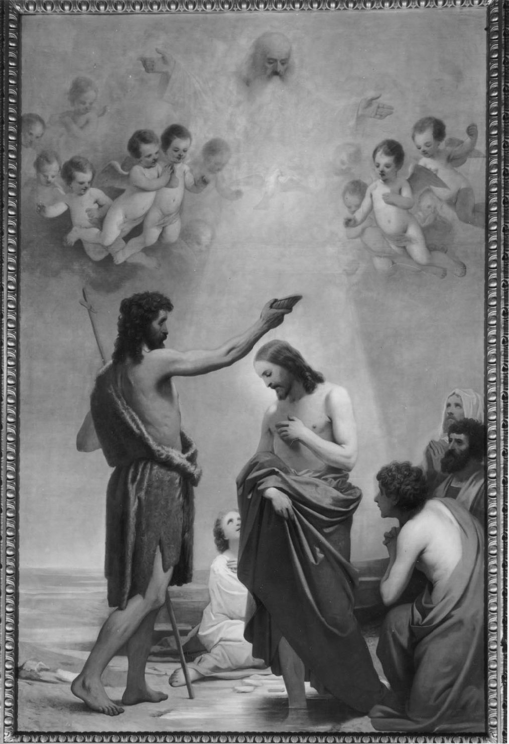 Battesimo di Gesù Cristo (dipinto, opera isolata) di Guardassoni Alessandro (terzo quarto sec. XIX)