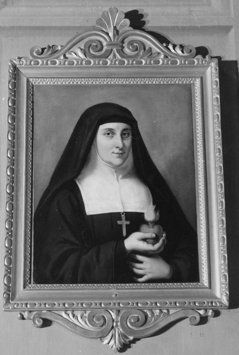 Santa monaca (dipinto, opera isolata) - ambito emiliano (inizio sec. XX)