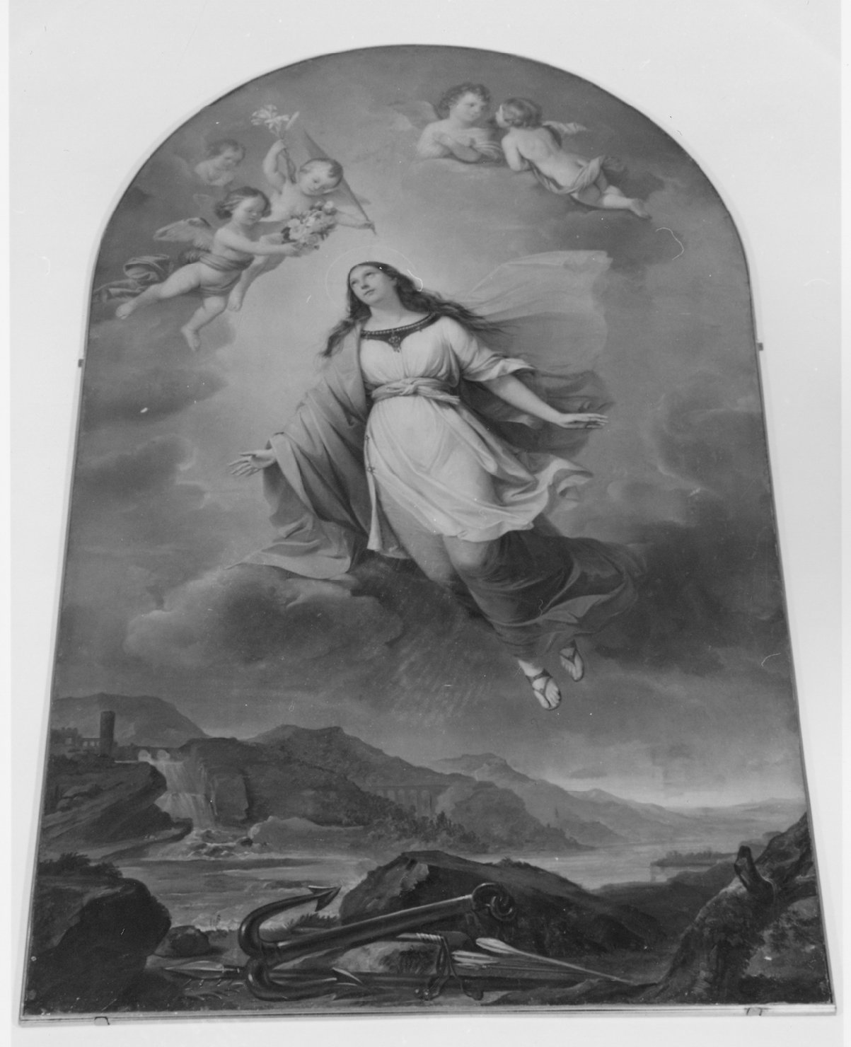 Santa Filomena (dipinto, opera isolata) di Muzzi Antonio (fine sec. XIX)