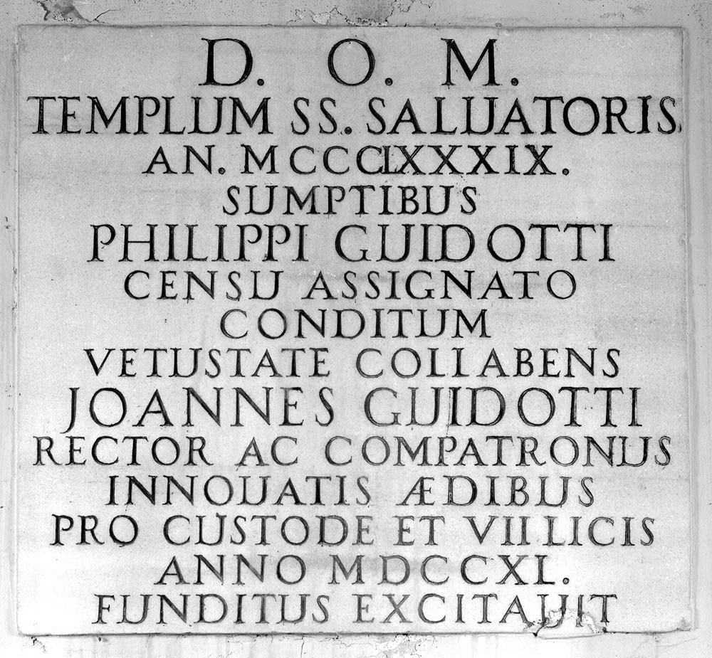 lapide commemorativa, opera isolata - bottega emiliana (sec. XVIII)