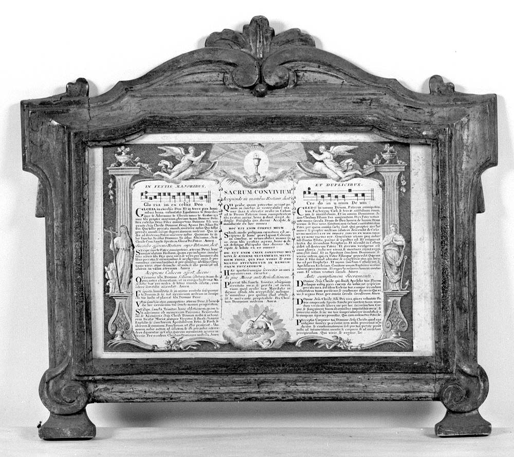 cartagloria, opera isolata - manifattura emiliana (sec. XIX)