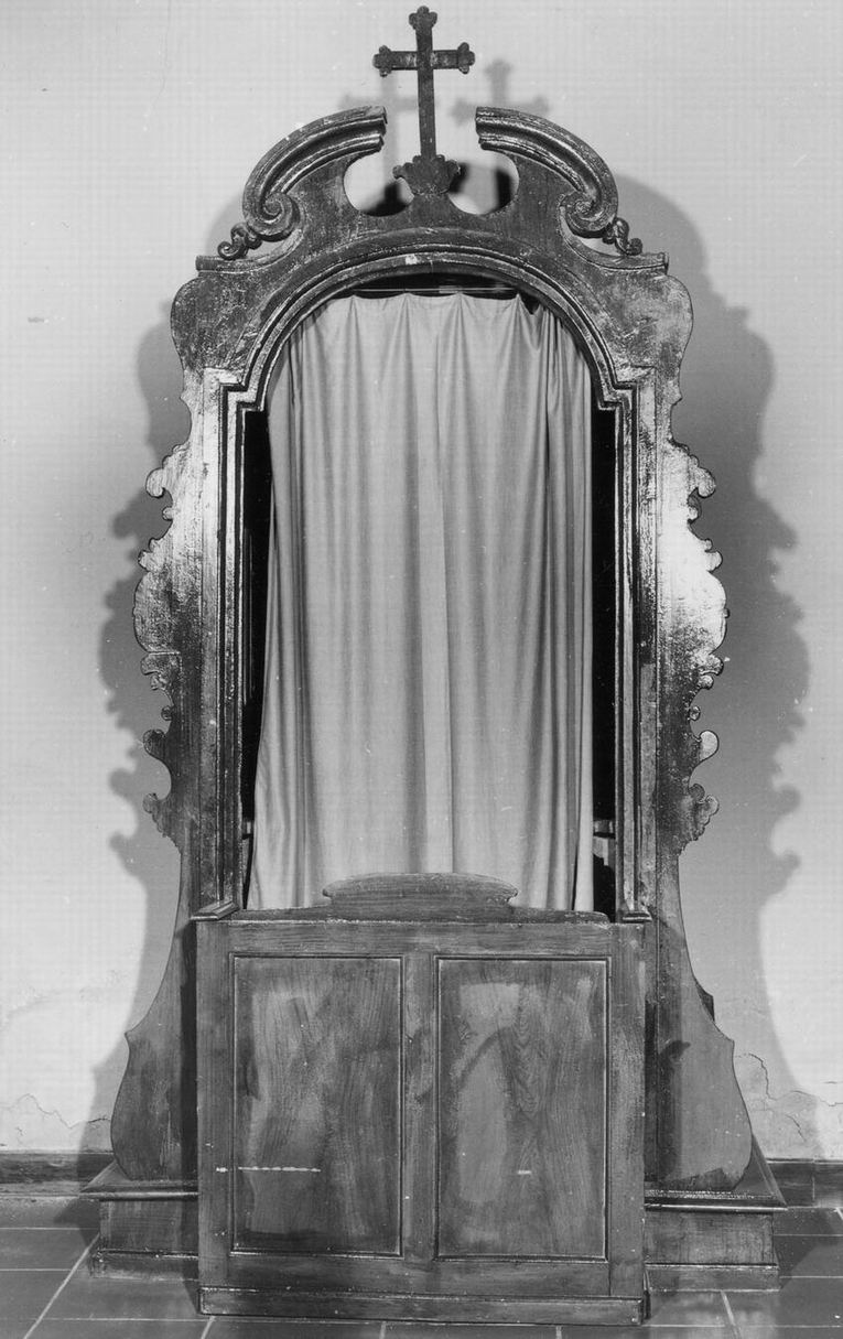 confessionale, serie - manifattura emiliana (prima metà sec. XIX)