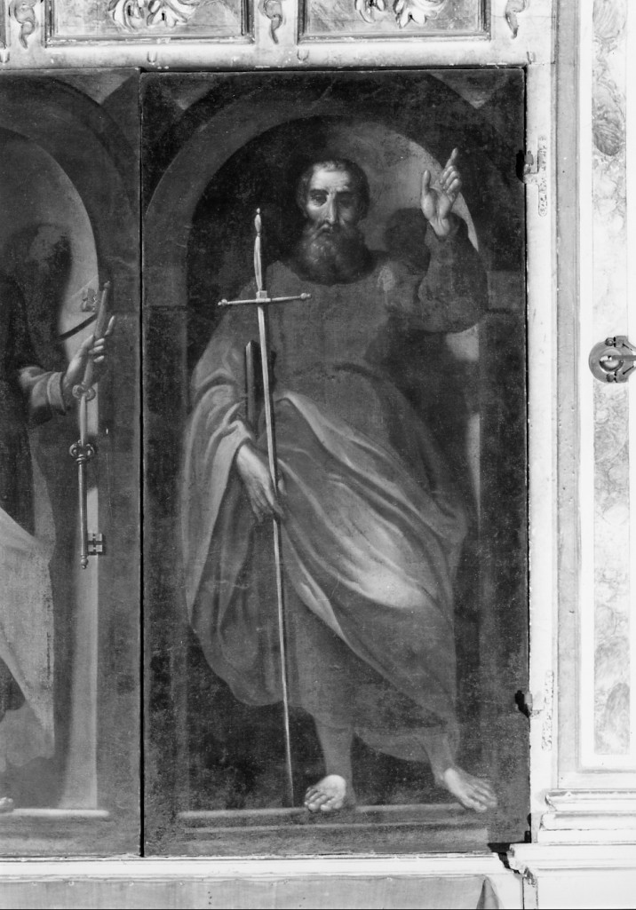 San Paolo (anta d'organo, elemento d'insieme) - ambito emiliano (prima metà sec. XVII)