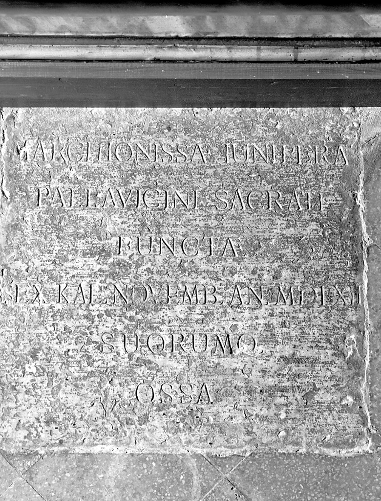 lapide tombale - manifattura emiliana (sec. XVI)