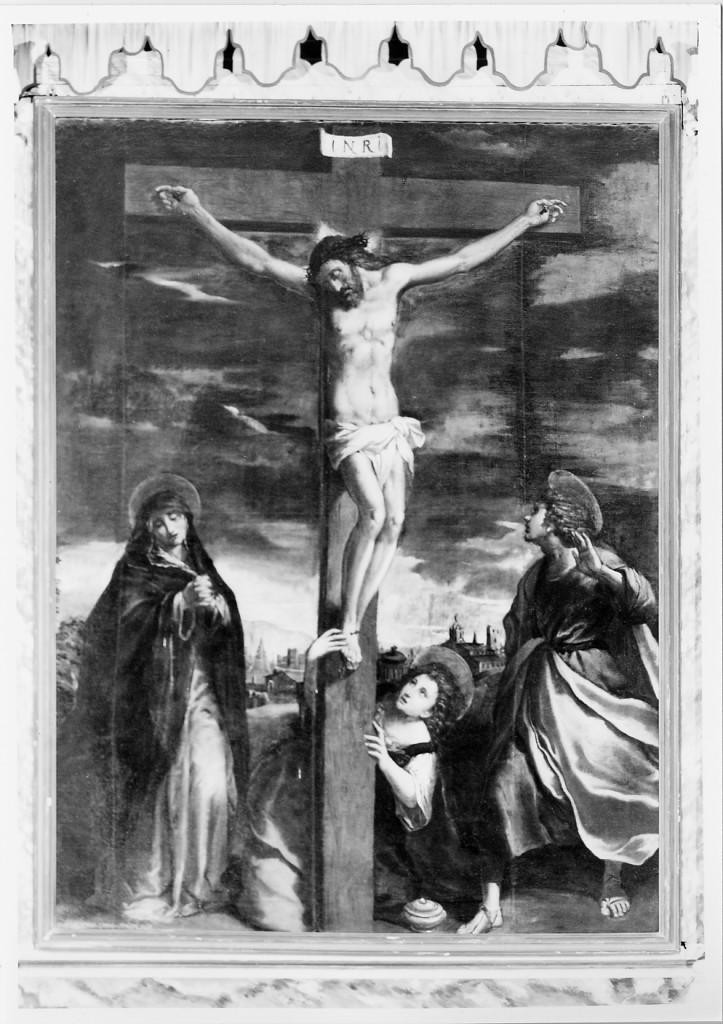 crocifissione (dipinto) di Scarsella Ippolito detto Scarsellino (sec. XVII)