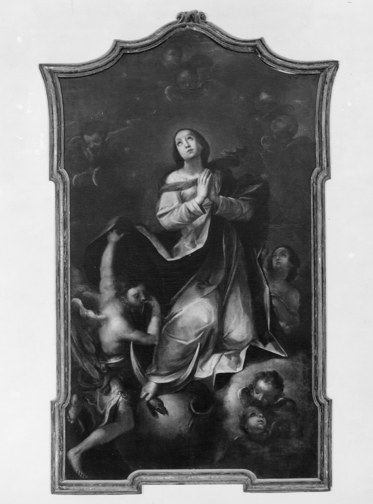 Immacolata Concezione (dipinto, elemento d'insieme) di Scannavini Maurelio (attribuito) (seconda metà sec. XVII)