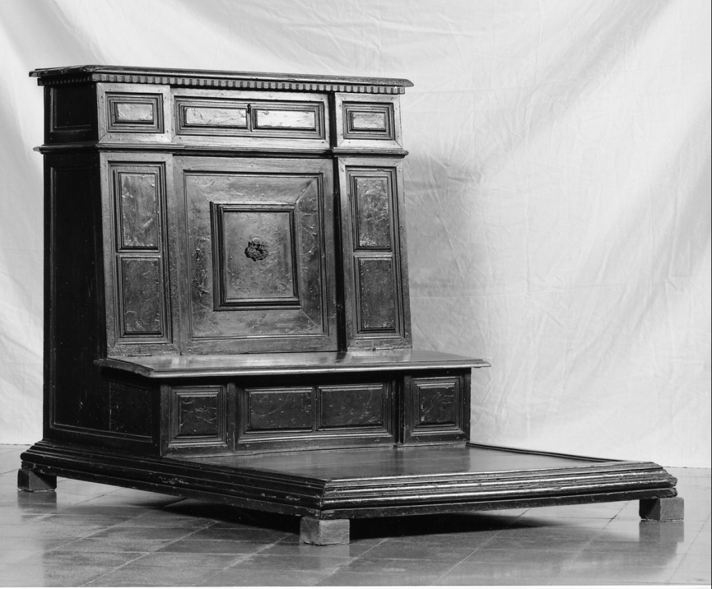 inginocchiatoio - manifattura emiliana (sec. XVII)