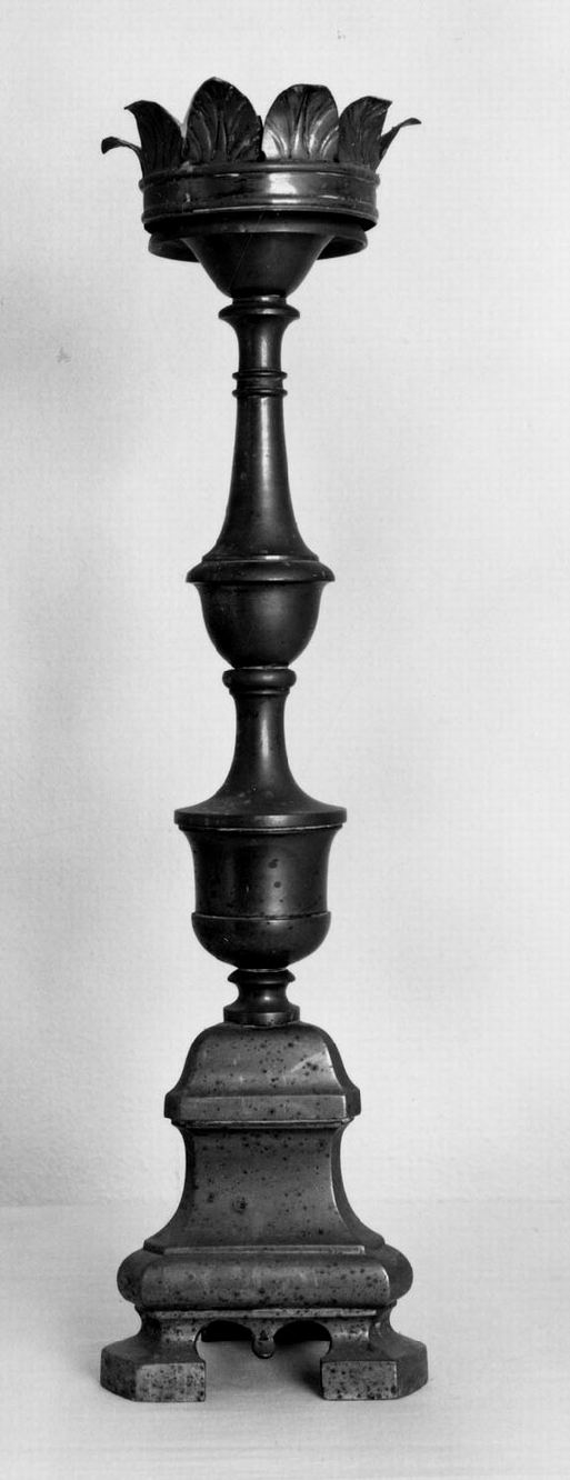 candeliere, serie - manifattura emiliana (secc. XVIII/ XIX)