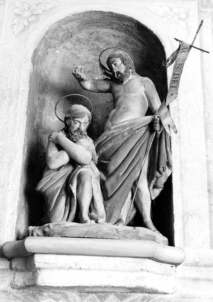 Battesimo di Cristo (gruppo scultoreo) - ambito emiliano (seconda metà sec. XIX)