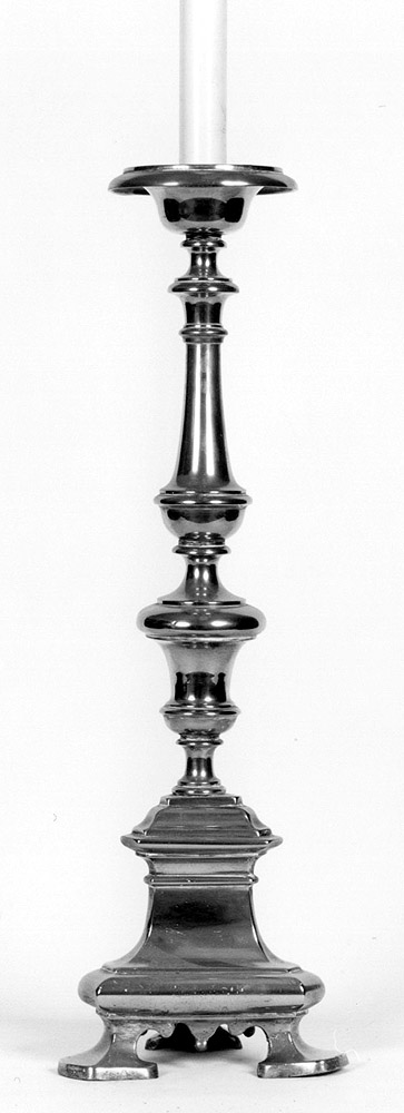 candeliere d'altare - produzione emiliana (seconda metà sec. XVIII)