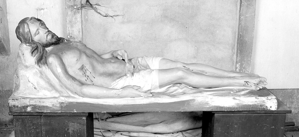 Cristo morto (statua) - manifattura emiliana (sec. XIX)