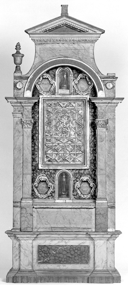 reliquiario architettonico - manifattura emiliana (seconda metà sec. XVIII)