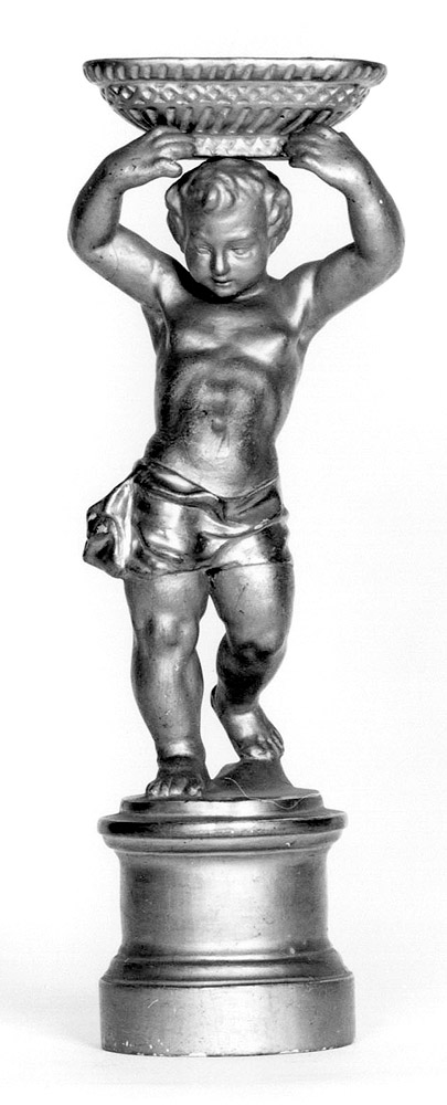 putto (candelabro - a statua) - manifattura emiliana (seconda metà sec. XIX)