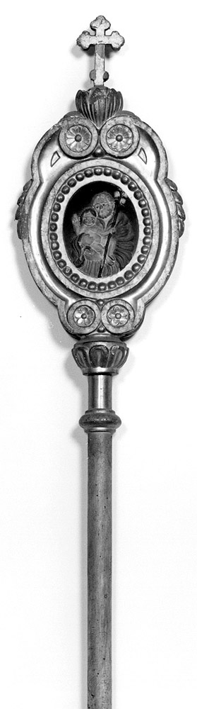 San Giuseppe (emblema di confraternita) - manifattura emiliana (sec. XIX)