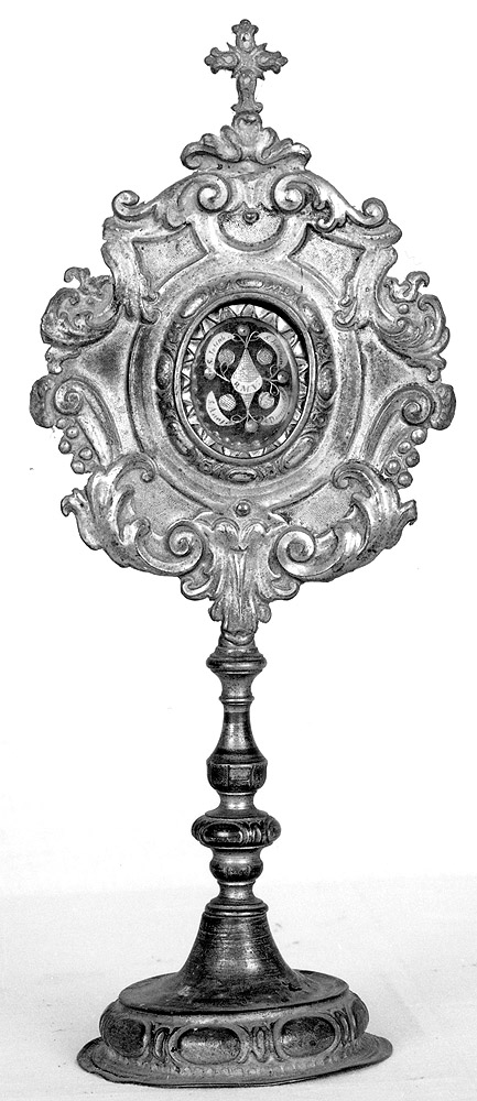 reliquiario - a ostensorio - manifattura emiliana (sec. XVIII)