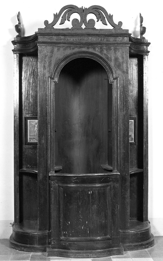 confessionale - manifattura emiliana (sec. XVIII)