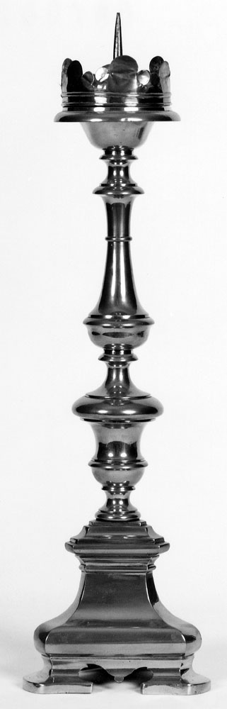 candeliere d'altare - manifattura emiliana (metà sec. XVIII)