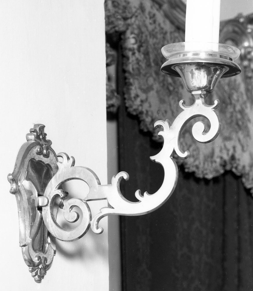 candeliere da parete - manifattura emiliana (sec. XIX)