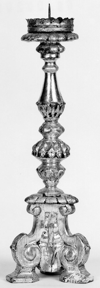candeliere d'altare - manifattura emiliana (sec. XVIII)