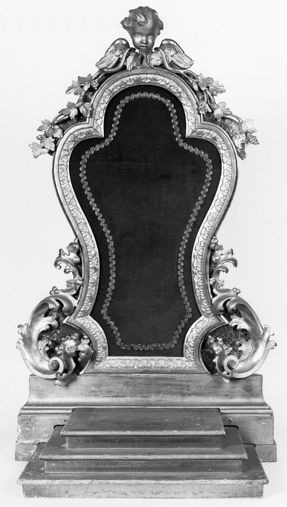 tronetto per esposizione eucaristica - manifattura emiliana (metà sec. XIX)