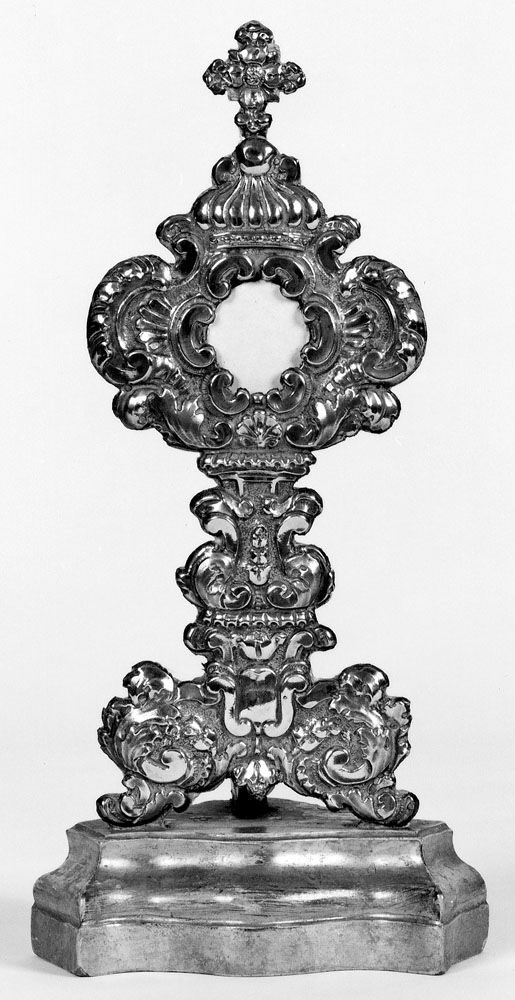 reliquiario - a ostensorio - manifattura emiliana (prima metà sec. XVIII)
