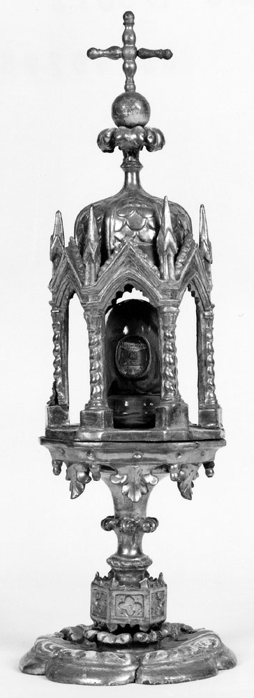 reliquiario architettonico - manifattura emiliana (metà sec. XIX)