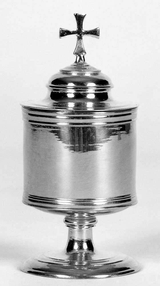 vasetto per la purificazione - manifattura emiliana (fine/inizio secc. XIX/ XX)